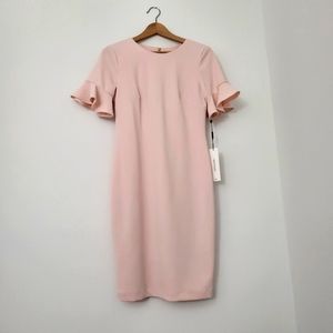 Calvin Klein blush midi dress with tag